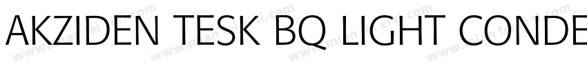 AKZIDEN TESK BQ LIGHT CONDENSED字体转换